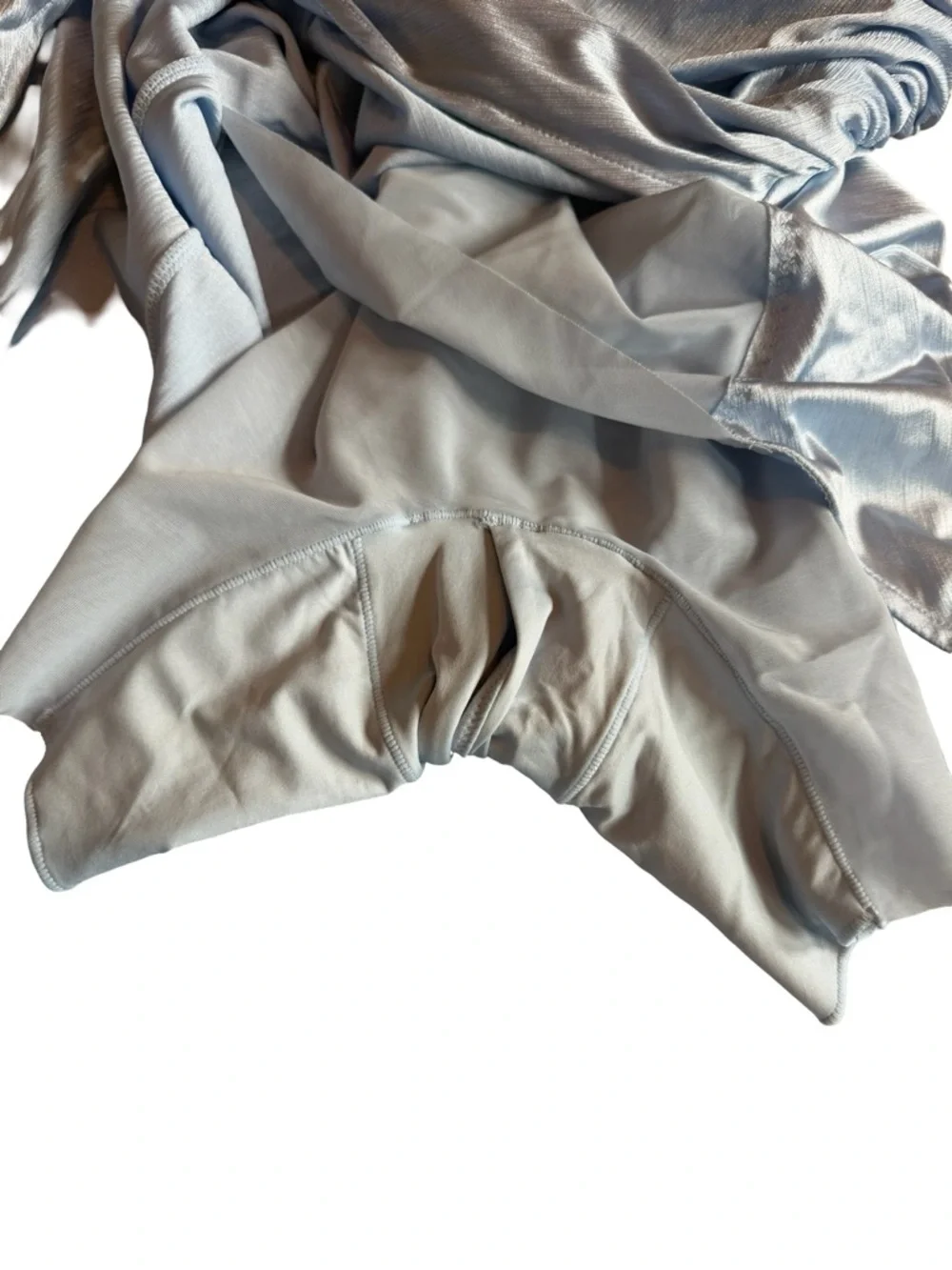 Popilush Shine Off-Shoulder Sculpting Ruched Dress High Slit Size Small NWT - Picture 8 of 14